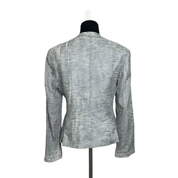 Giorgio Armani Silk Silver Long Sleeves Blazer Size 40 - US Small - Picture 4 of 11